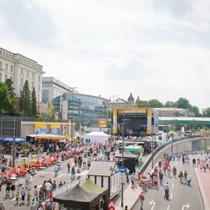 Blick auf die Feststrecke der B7 Eröffnung