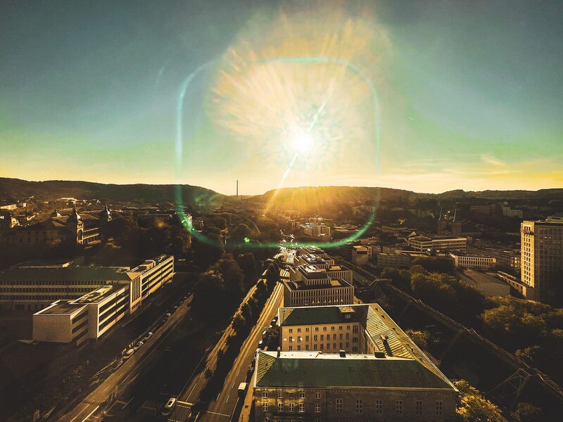 Blick vom Turm der Sparkasse