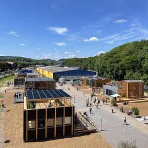 Siedlung mit Solar-Decathlon-Gebäuden