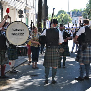 Die Bagpipe Company in Aktion