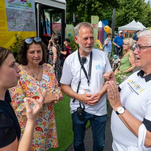 Führung Gebärdensprache am BuGa Stand