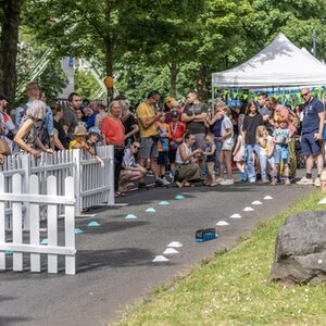 Langer Tisch 2024: Feststrecke Kinderaktionen WSW nähe Adlerbrücke