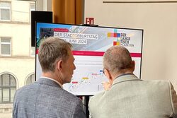 Martin Bang und Oberbürgermeister Uwe Schneidewind